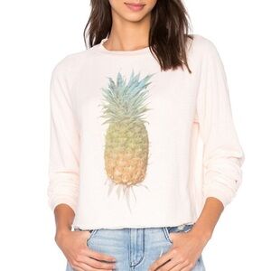 Wildfox size small pink pineapple sweatshirt